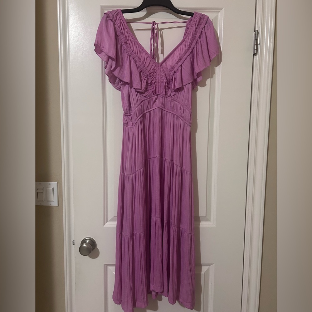 🔥 JOIE Smocked Waist Sleeveless Midi Dress